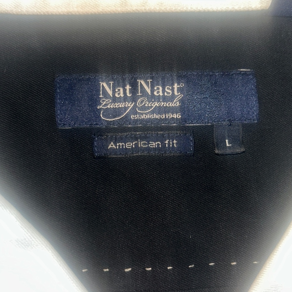 Nat Nast Luxury Originals Mens 100% Silk Shirt large Bowling Retro Rockabilly - Picture 5 of 7